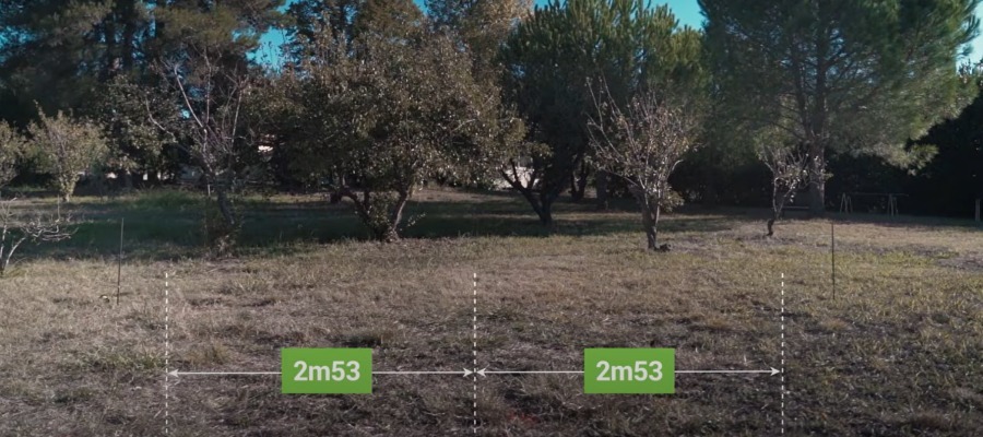 champ d'application et distances pour bien placer ses poteaux 